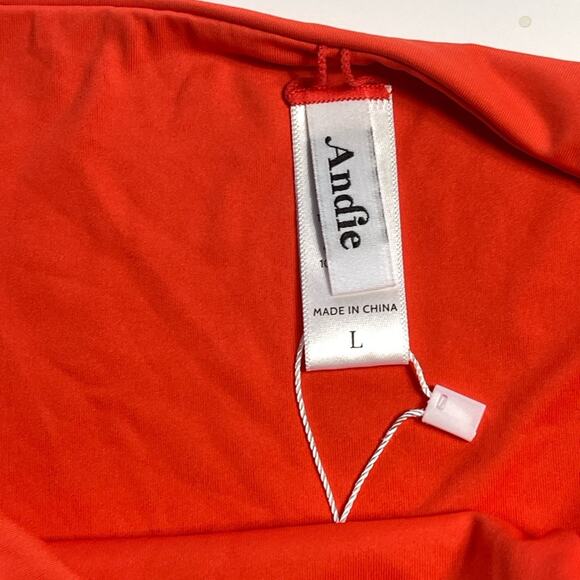 Andie Swim The String Bikini Bottom Orange - Picture 8 of 11